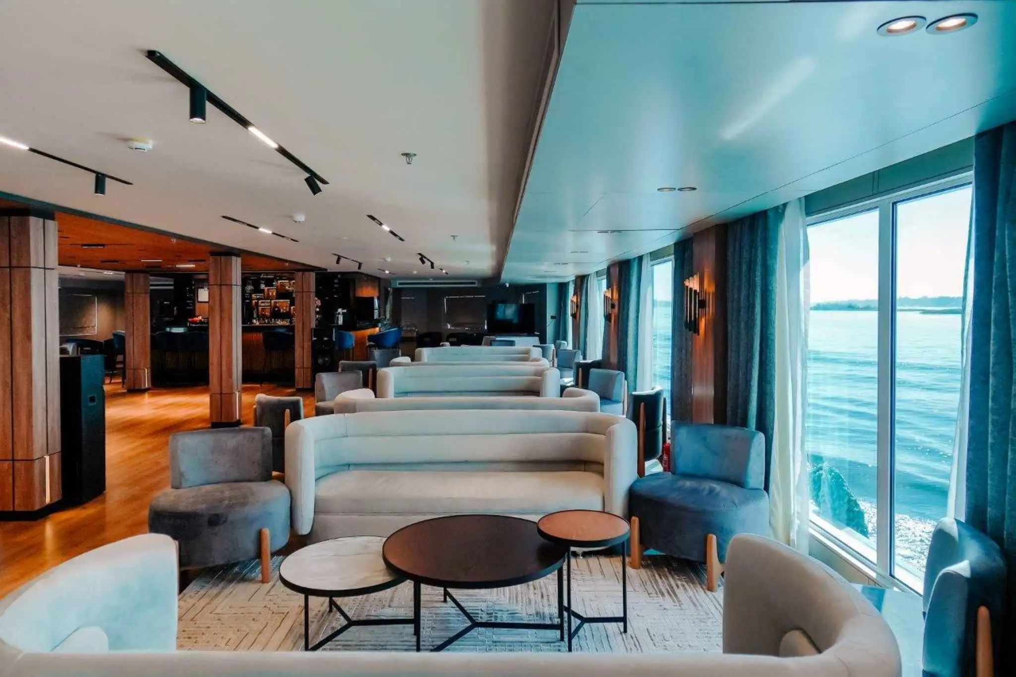 Lounge aboard the MS Miriam Nile Cruise Nile cruise